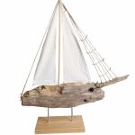 Żaglowiec, statek ze starego drewna /11/ rękodzieło, handmade - 