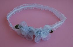 Opaska niemowlęca "W bieli organzy"