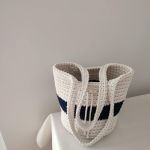 Torba szydełkowa na ramię 23cmx28cm  - Torba na ramię