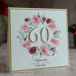 Kartka na 60 urodziny z personalizacją, BH 21a