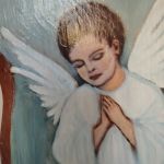 Pamiątka komunijna dla chłopca- anioł - 