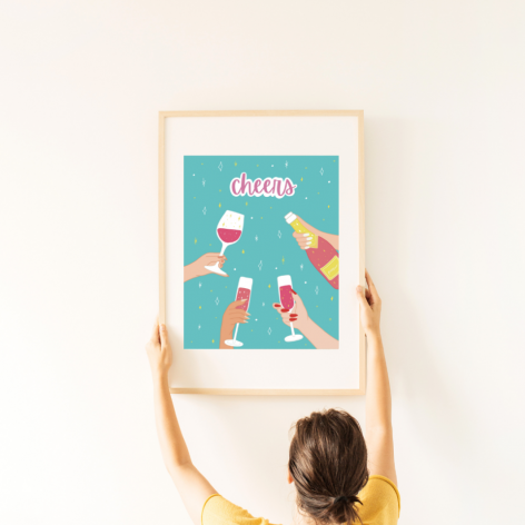 Plakat Cheers 60x40cm