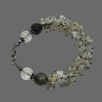 Bransoletka z Topazów " Świetlisty Blask" - Bransoletka z niebarwionych , surowych Topazów