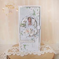 Kartka komunijna pamiątka "Bright 2" GOTOWA