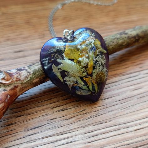 Komplet biżuterii z żywicy - POLNE LOVE