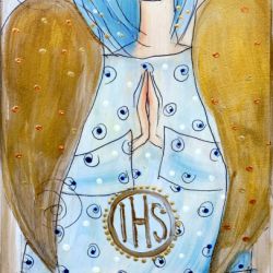 Deseczka z sentencją -Dziś dla ciebie radość...