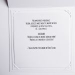 Kartka ślubna niezapominajki handmade pudełko - Personalizowana kartka ślubna z życzeniami