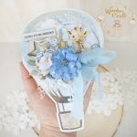 Kartka urodzinowa balonik "BabyBoyUniverse1" - 