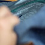 Bogo bag z granatowego jeansu - 