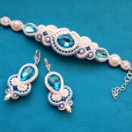 Kolczyki Ecru & Blue - 