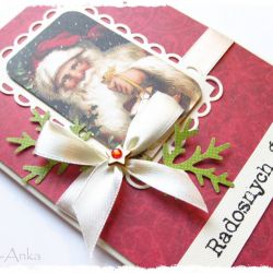 Kartka świąteczna z mikołajem