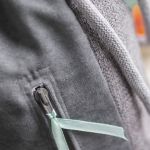 Szary plecak worek z przednią kieszenią - 