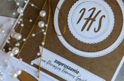 Zaproszenie Komunijne! Otwierane z kopertą!