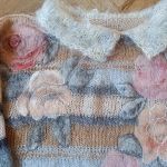 Damski sweter z kołnierzem  - 