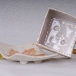 Zestaw łazienkowy Ceramiczny z Liściem - 