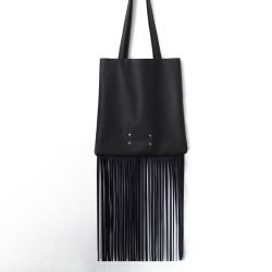 TORBA Z DŁUGIMI FRĘDZLAMI skóra naturalna