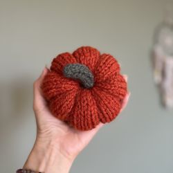 Dynia ozdobna, L, ciemnopomarańczowa - 1 szt.