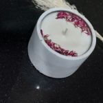 Świeca sojowa w betonie 120 ml MR handmade - Z wełnianym knotem