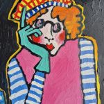 Obraz ręcznie malowany fowizm lady - 