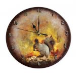 Zegar i taca zamówienie - zegar z wiewiórką