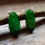 Kolczyki z żywicy epoksydowej -TAJEMNICZY LAS - Kolczyki z żywicy epoksydowej -TAJEMNICZY LAS