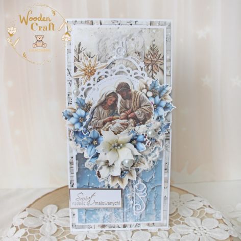 Kartka świąteczna BożeNarodzenie "HolyFamily"