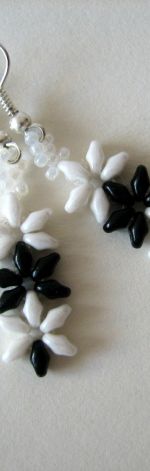 Biało-czarne kwiaty