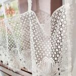 Zazdrostka Firanka Boho do Kuchni elegancka na szelki koronkowa 160/43 cm - 