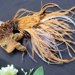Broszka "Magiczna pomaranczowa rybka"