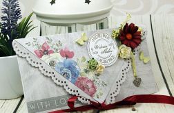 Kartka z okazji ślubu-polne kwiaty