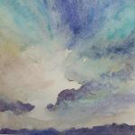 Pejzaż-akwarela A5. - 