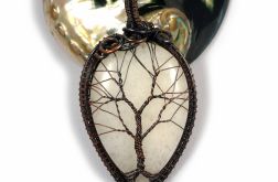 Drzewko Szczęścia zawieszka z kwarcem amulet