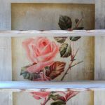 Delikatna witryna shabby chic, do zawieszenia - 