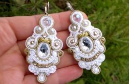 Kolczyki Złoto & Biel