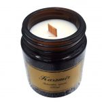 Świeca Sojowa Kaszmir 120 ml z Drewnianym Knotem w Szkle Premium - 