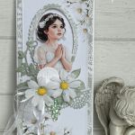 Kartka komunijna ręcznie robiona - 