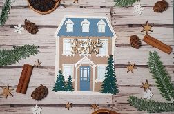 Kartka świąteczna - domek