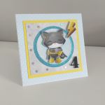 Kartka na urodziny kotek Batman  - 