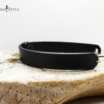 Damska bransoletka skórzana z motywem gór - 