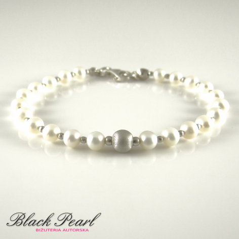 Pearls in Silver - bransoletka