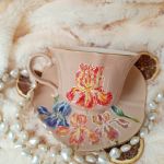 Irysy ręcznie malowany komplet - ręcznie malowane