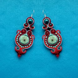 Kolczyki z Howlitem turkusowym Kolorowe