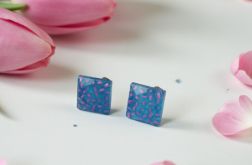 Kwadratowe niebieskie sztyfty