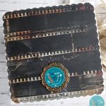 Kartka na 30. urodziny z aparatem fotograficznym, personalizacja - Tył kartki