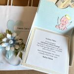 042,Kartka w pudełku na chrzest w pudełku z torebką - 042,Kartka w pudełku na chrzest w pudełku z torebką