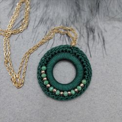 „LAUREN” szydełkowy wisiorek