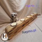 Świecznik świerkowy Shou Sugi Ban Inga No. 1 - 