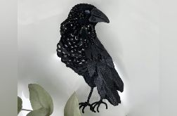 Broszka Kruk, biżuteria artystyczna