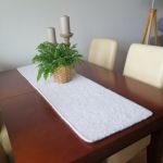 Bieżnik ręcznie robiony,obrus na stół ,35x120cm. - 