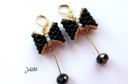 Czarno- złote kokardki